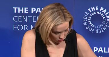 Kate Hudson saved from wardrobe malfunction TWICE at Running Point screening by co-stars Justin Theroux and Brenda Song