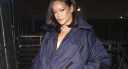 Rihanna flashes her bum in sexy lace skirt as she arrives at Rolling Loud to watch ASAP Rocky