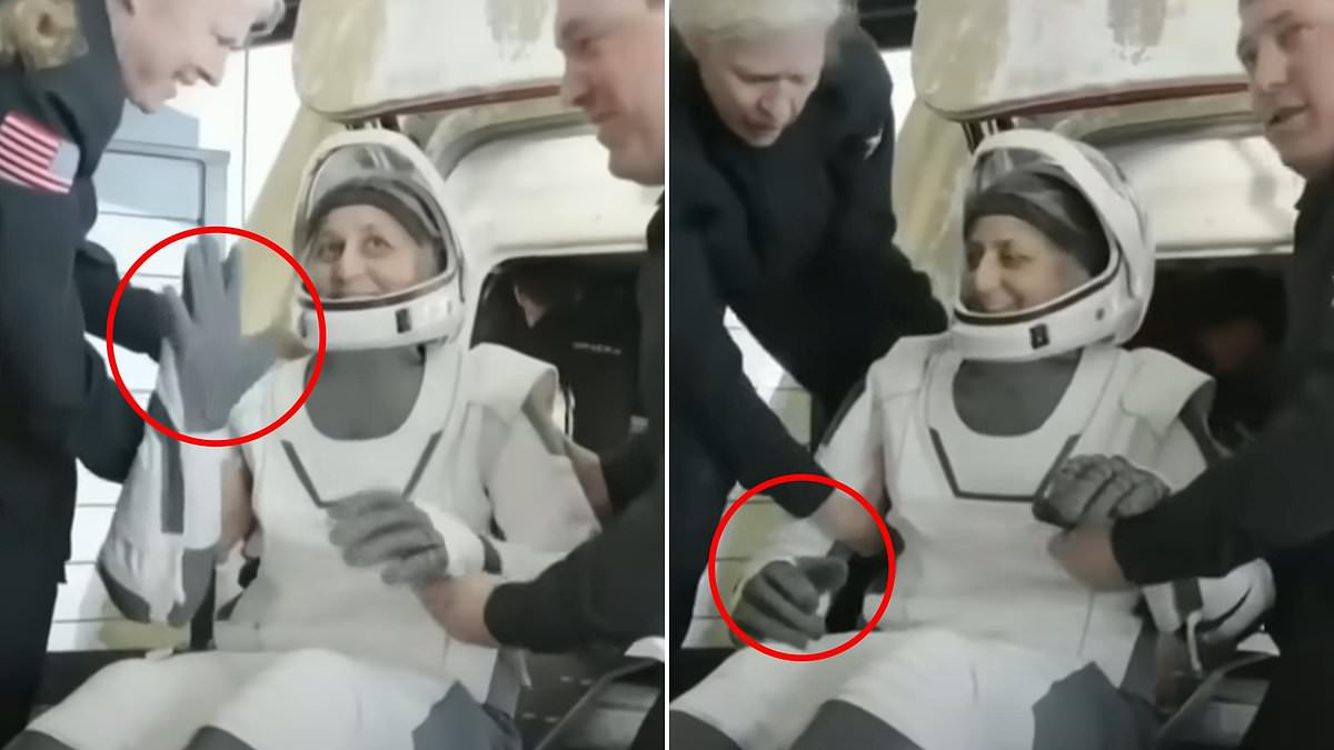 Subtle clue as astronaut was stretchered away that something was wrong with her health